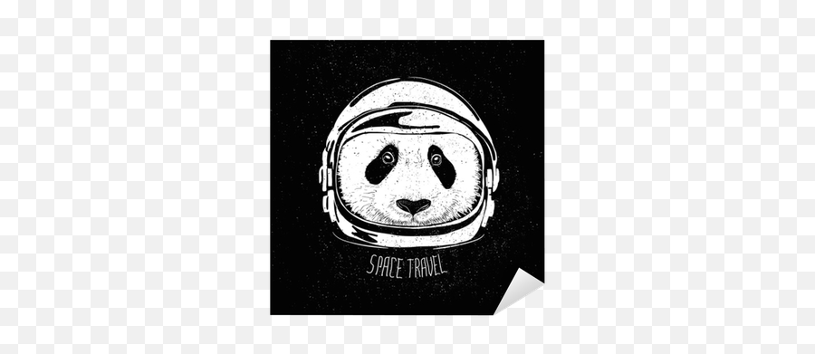 Sticker Space Helmet Panda Astronaut Travel Outer - Dot Png,Astronaut Helmet Icon