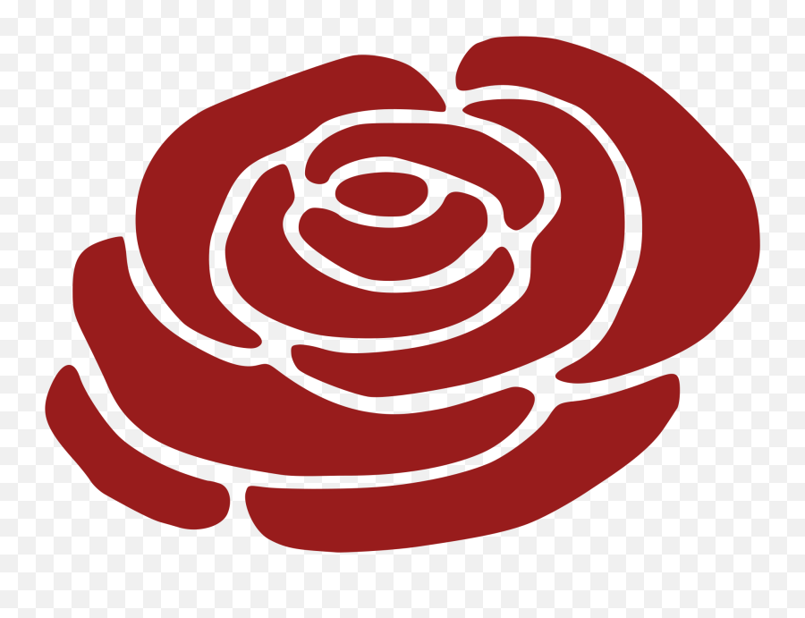 Rose Clipart Silhouette - Simple Rose Vector Free Png,Rose Silhouette Png