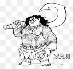 Moana Maui Hook Color Page Png