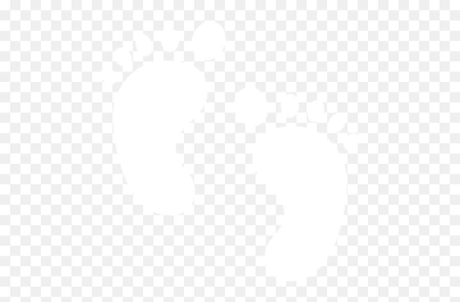 Foot Icon Png - White Baby Footprints Png,Baby Feet Png