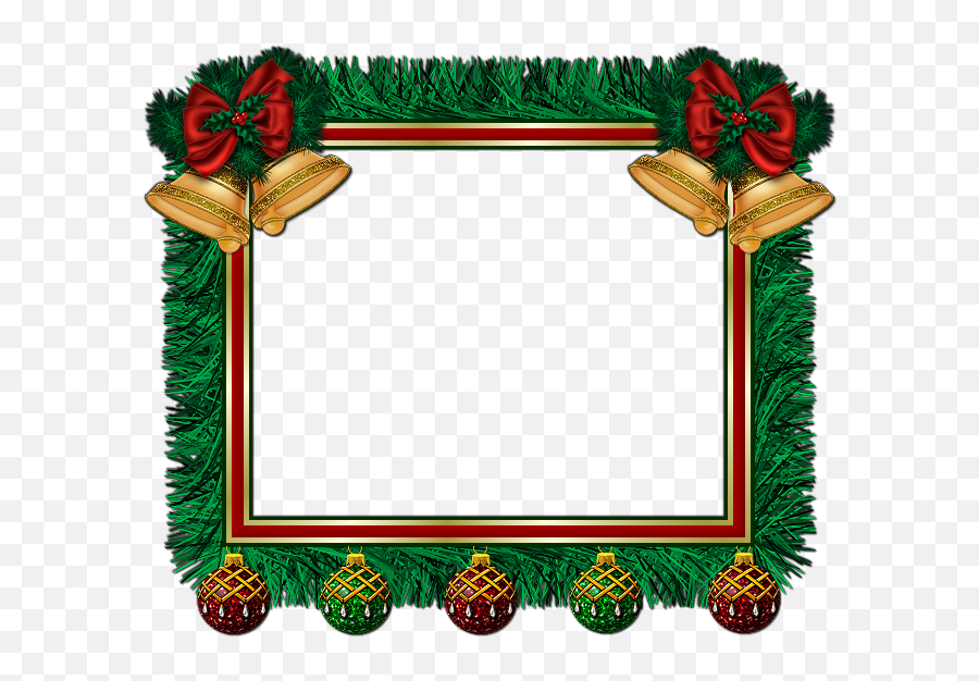Fcci37 Frame Christmas Clipart Image Today1580761297 - Porta Retrato Natal Png,Christmas Borders Png