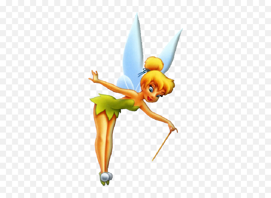 tinkerbell flying with pixie dust