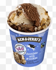 Chocolate Milk U0026 Cookies - Ben And Low Calorie Ice Cream Png,Chocolate Transparent