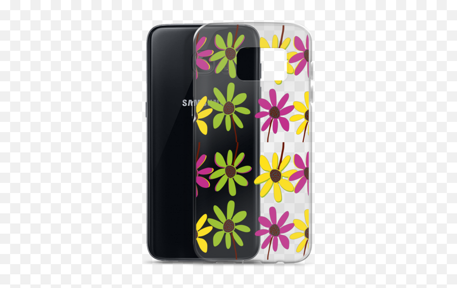 Colourful Hand Drawn Flower Petals Transparent Samsung Case Sold By Teespect - Smartphone Png,Sold Transparent