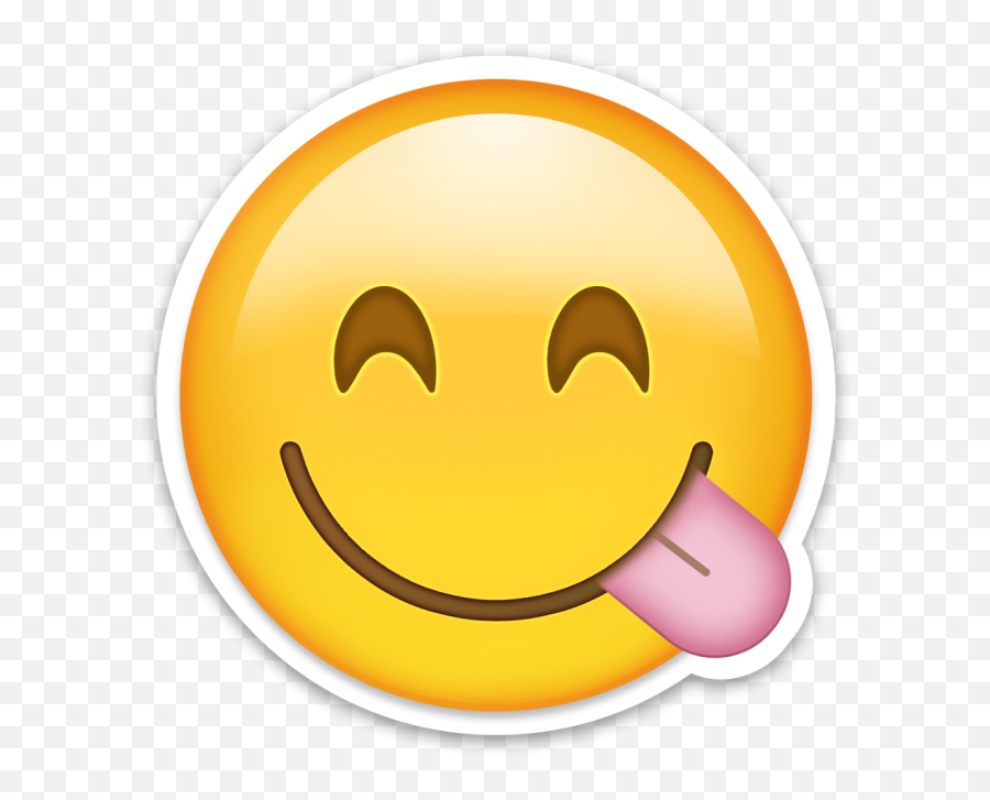 Emoticon Happy Tongue Transparent Png - Whatsapp Tongue Out Emoji,Happy Transparent Background