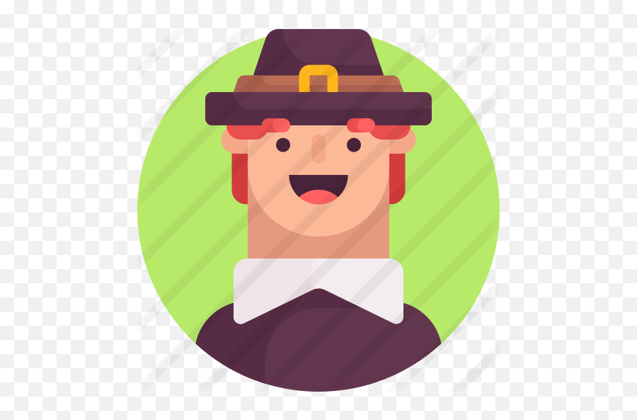 Pilgrim - Free People Icons Cartoon Png,Pilgrim Hat Png