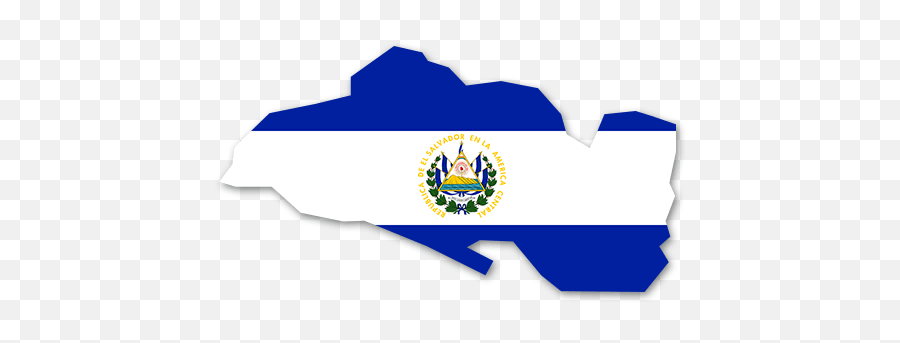 Download El Salvador Umriss - Salvador Flag Png,El Salvador Flag Png