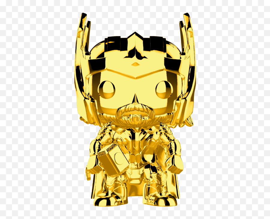 Marvel Studios The First Ten Years Thor Gold Chrome - Funko Funko Pop Thor Gold Chrome Png,Marvel Studios Logo Png