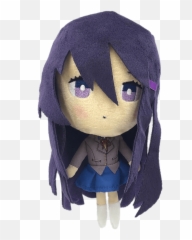 Doki Literature Club Yuri Plush Doll Transparent Png