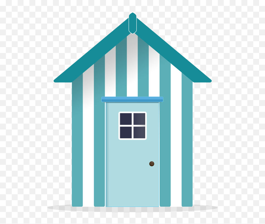 White Stock Beach House Clipart - Beach Hut Clipart Free Png,Hut Png