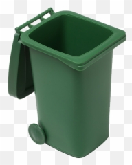 Download Plastic Desk Trash Bin - Open Garbage Can Png