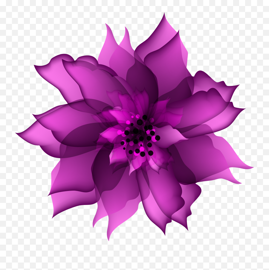 Download Purple Flower Vine Clipart - Transparent Background Blue Flower Png Transparent,Flower Vine Png