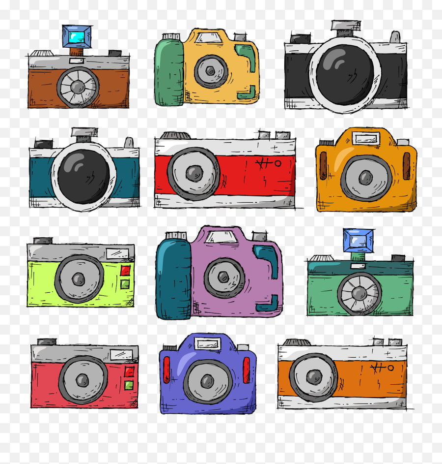 Camera Hand Drawn Old - Free Vector Graphic On Pixabay Old 1000 Camera Png,Drawn Circle Png