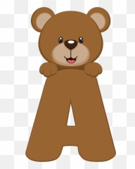 Download Alfabeto - Ursinho 6 Png Letras Miúsculas Letras De Ositos Para Baby Shower,Baby Bear Png