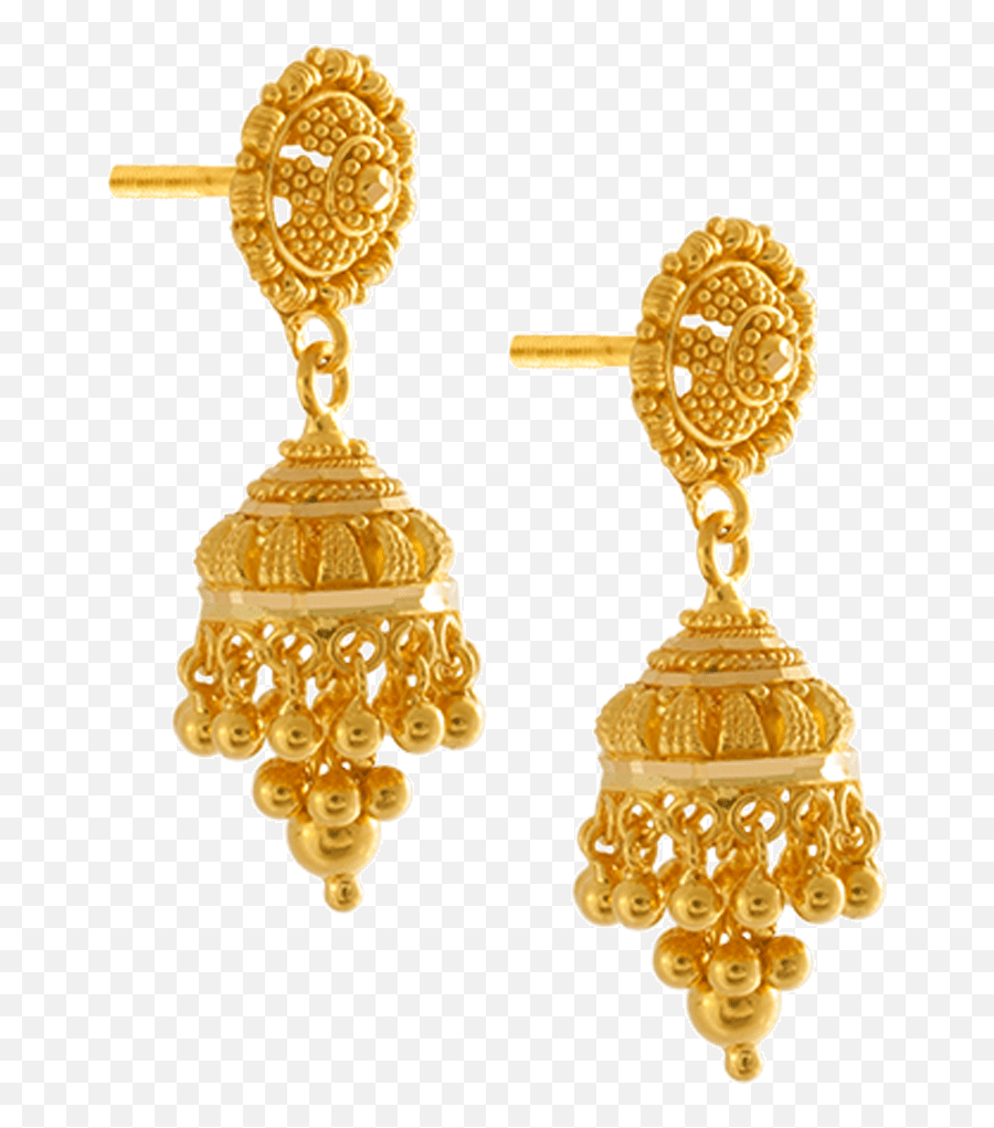 Gold Earrings Png - Gold Ear Ring Png,Gold Earring Png