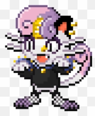 Download Hd Crossover Meanie Belle Meowth Pokémon Safe - Cartoon Png,Meowth Png