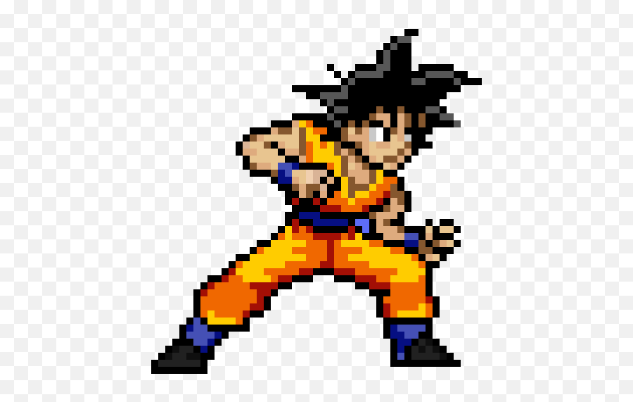 Goku - Dragon Ball Pixel Art Clipart Full Size Clipart Victoria Png,Goku Transparent Background