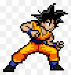 Goku - Dragon Ball Pixel Art Clipart Full Size Victoria png
