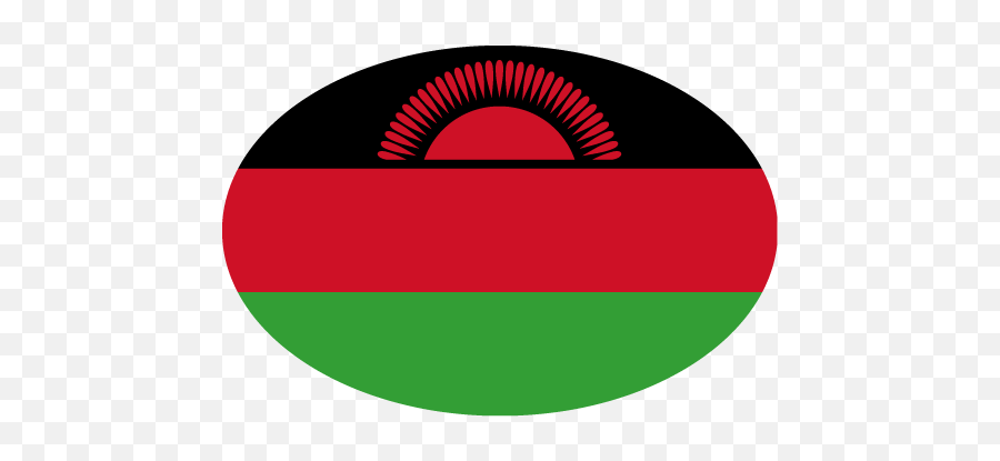 Vector Country Flag Of Malawi - Oval Vector World Flags Malawi Flag Png,Red Oval Png