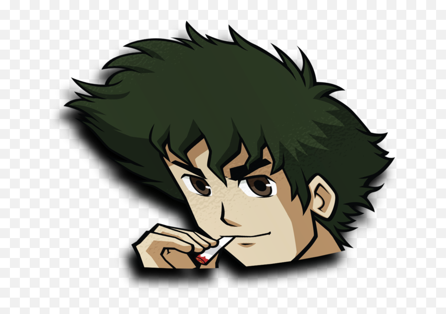 Spike Spiegel Peeker Sticker - Cartoon Png,Spike Spiegel Png