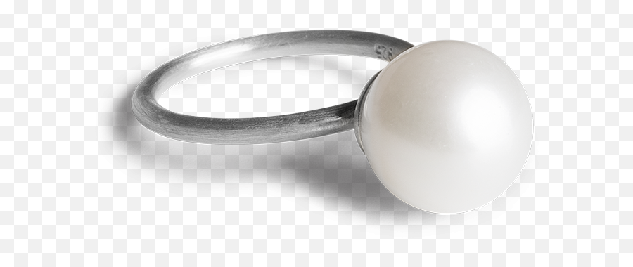 Big Pearl Ring Jane Kønig - Engagement Ring Png,White Ring Png