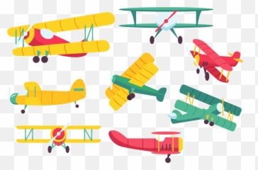 Vintage Airplanes - Vintage Airplane Clipart Png,Biplane Png