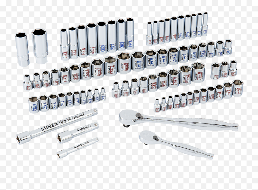Drive Chrome Socket Set 79 - Cone Wrench Png,Socket Wrench Png