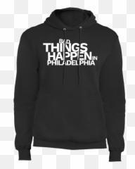Bad Things Happen In Philadelphia - Core Fleece Pullover Hoodie Png,White Hoodie Png
