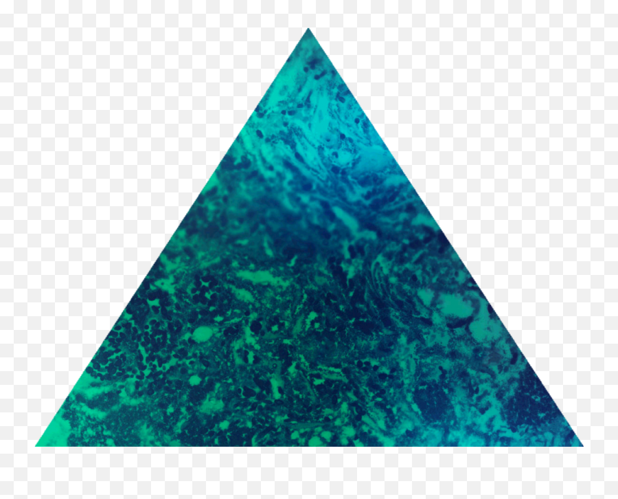 Triangle Png - Water Color Blue Triangle Png,Green Triangle Png
