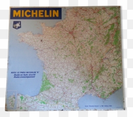 Enamelled Plate Michelin Of Highways No 989 Edition 1966 Selency - Carte France Metal png