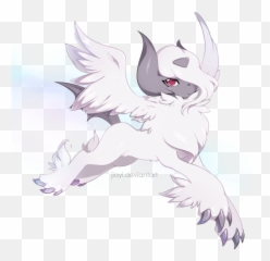 Absol And Mega Drawn - Absol Megaform Png,Absol Png
