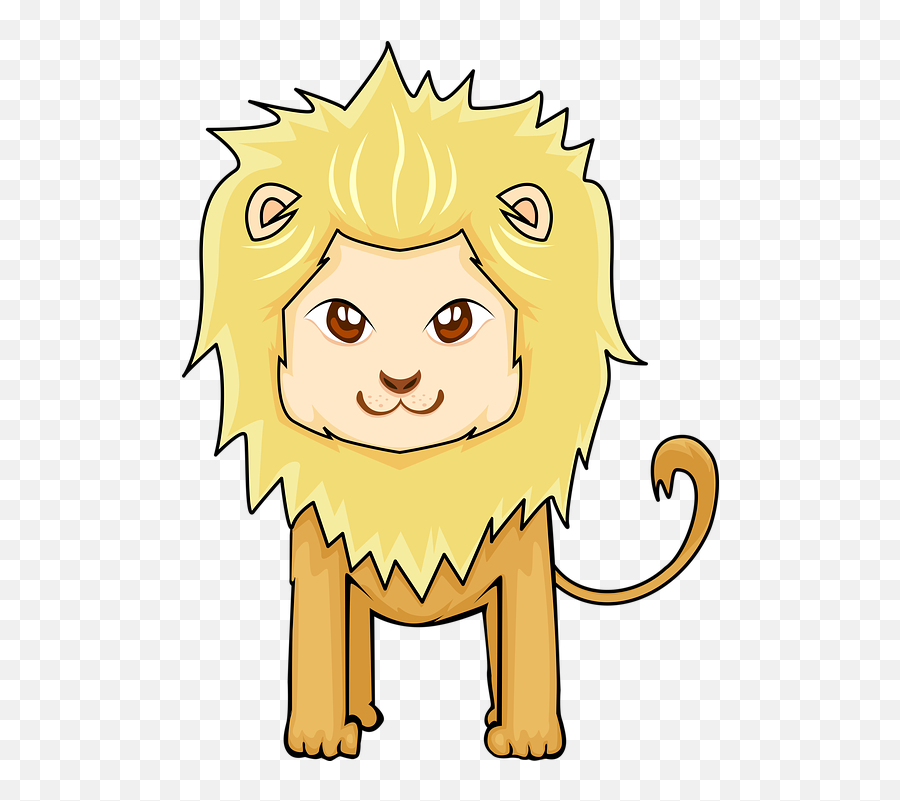 Lion Cartoon Funny - Hewan Kartun Yang Lucu Png,Lion Cartoon Png
