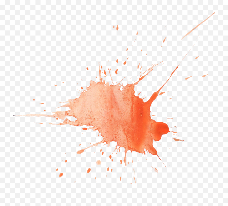 12 Orange Watercolor Splatter Png Transparent Onlygfxcom - Stain,Splatter Transparent