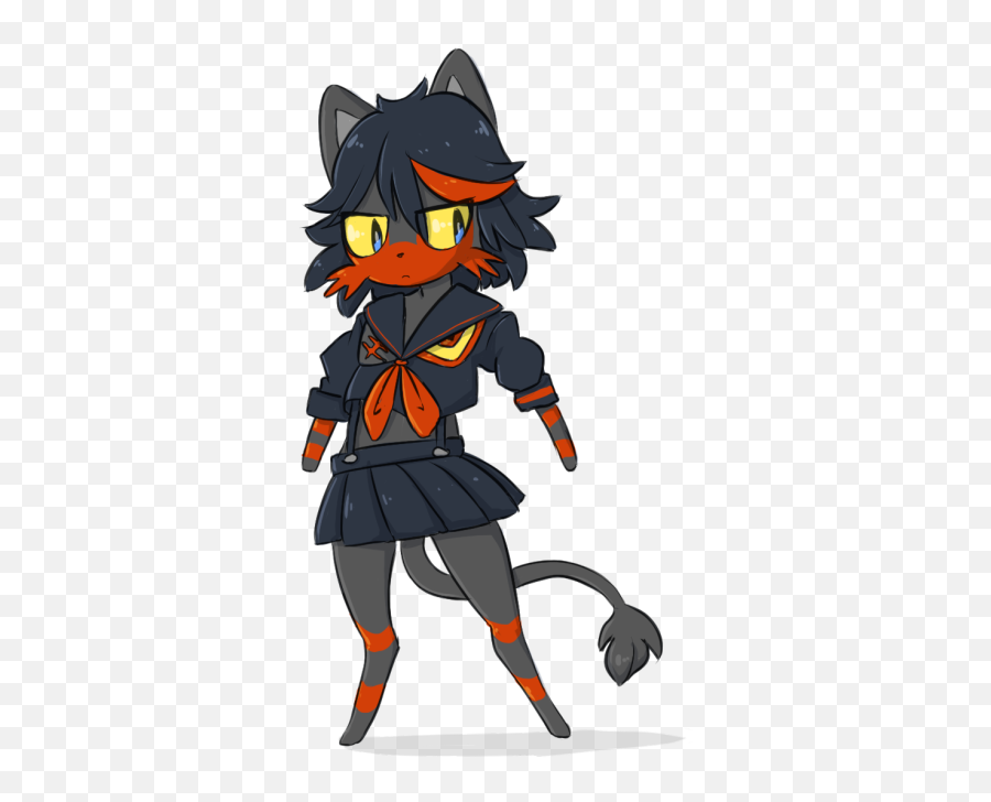 Download Ryuko Matoi - Cartoon Full Size Png Image Pngkit Fictional Character,Ryuko Matoi Transparent