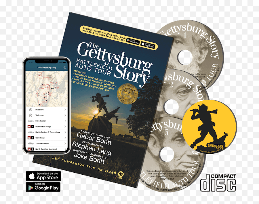 Tour Gettysburg Story Film - Compact Disc Digital Audio Png,Gettysburg College Logo
