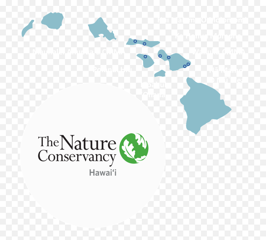 Tnc - Hawaiian Islands Map Outline Png,The Nature Conservancy Logo