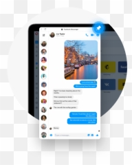 Messengers In The Sidebar Whatsapp Facebook - Smart Device png