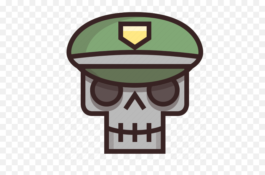 Army Dictator Evil General Skull Soldier War Icon - Download On Iconfinder Hard Png,Skull Trooper Icon