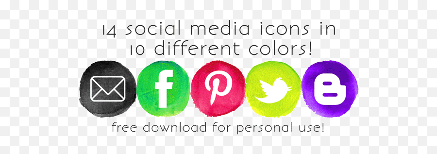 140 Free Watercolor Social Media Icons Crabfish - Sharing Png,Icon For Media
