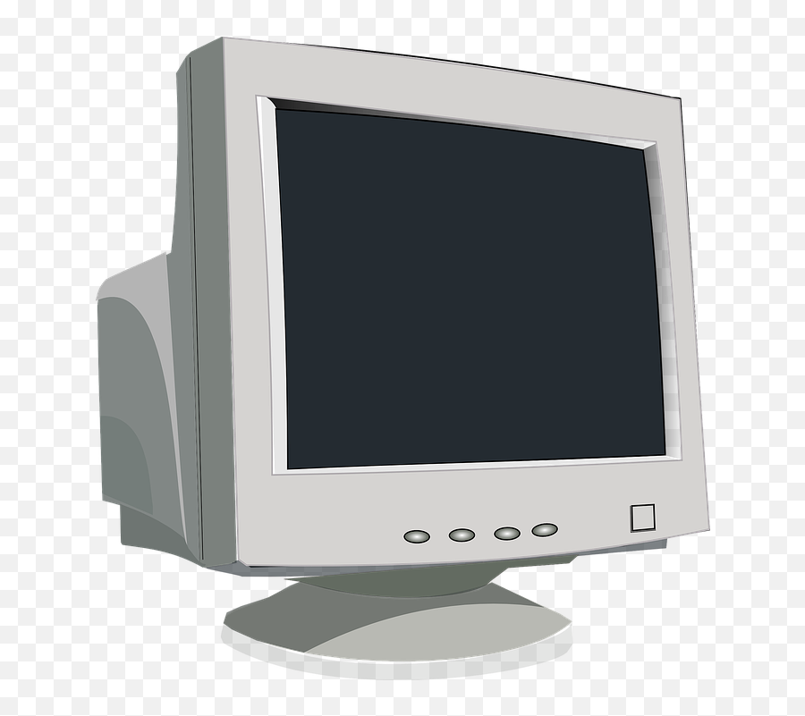 Old Computer Screen Png 3 Image - Old Computer Monitor Clipart,Old Computer Png