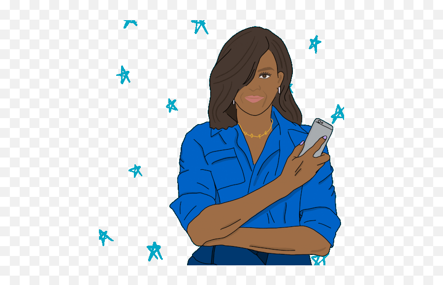 Michelle Obama First Lady Gif - Michelleobama Obama Firstlady Discover U0026 Share Gifs Michelle Obama Gif Cartoon Png,Make Obama Icon