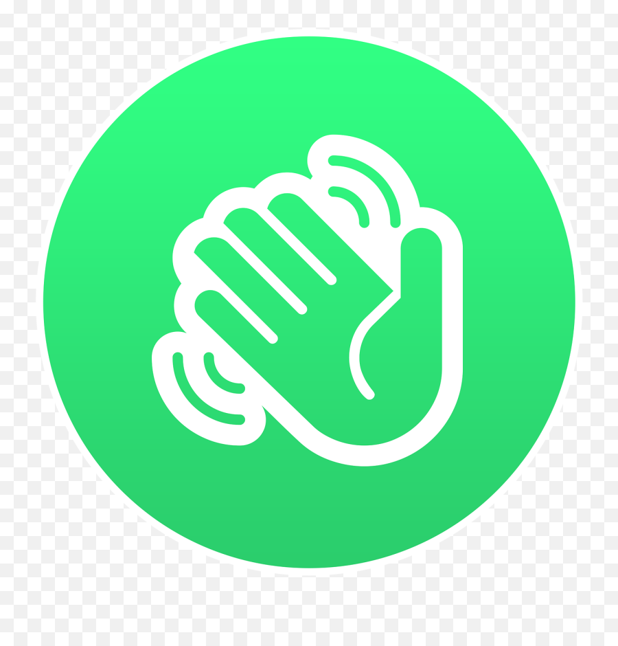 Hand Waving Emoji Round - Green Hand Wave Icon Png,Hand Waving Icon
