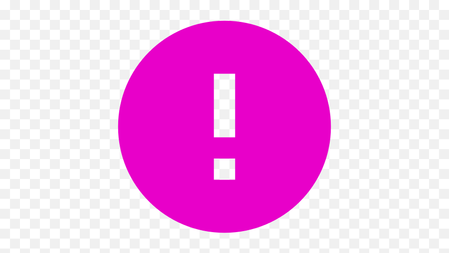 Warning Symbol Exclamation Mark Png Icon Pink - Dot,Red Exclamation Mark Icon
