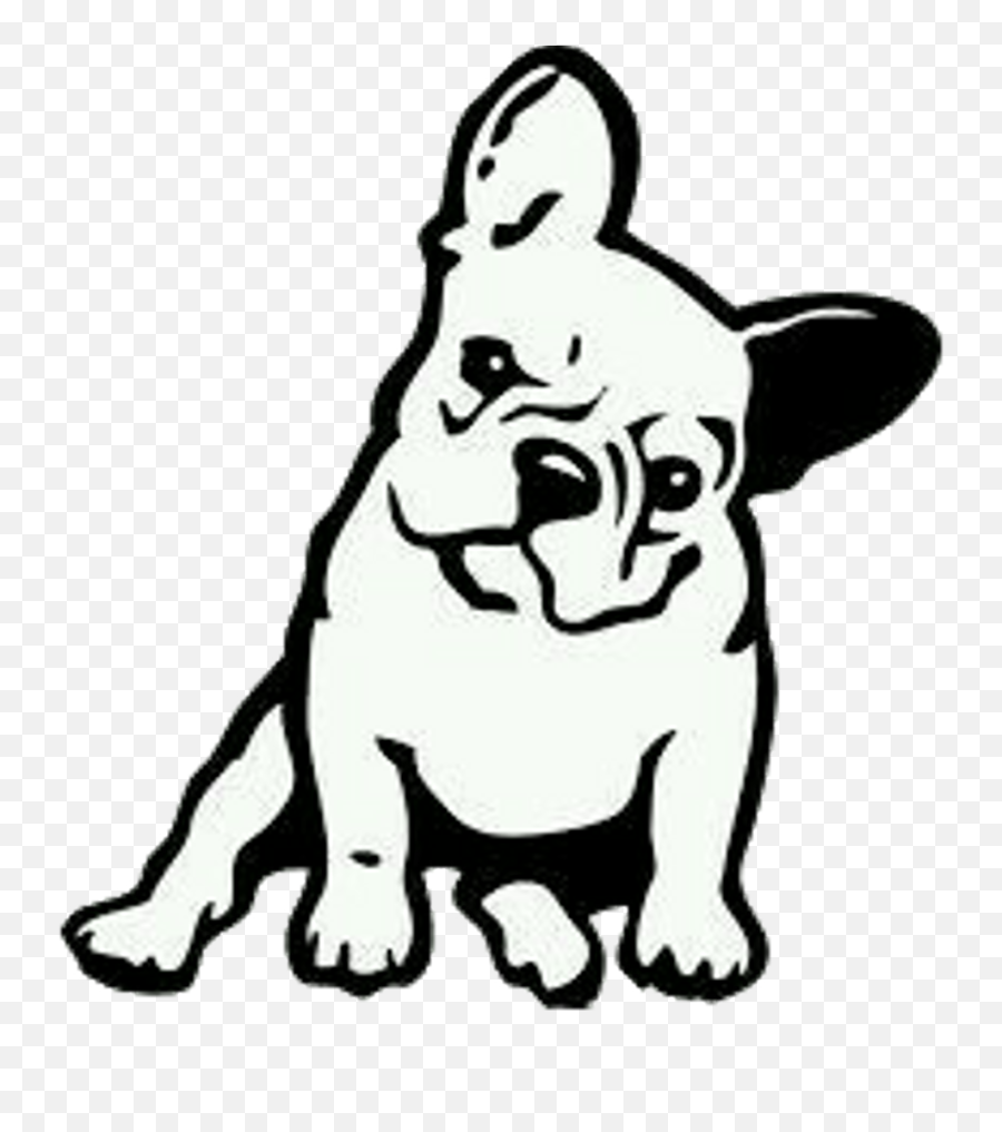 Transparent Background French Bulldog Clipart - Easy French Bulldog Drawing Png,Pug Transparent Background