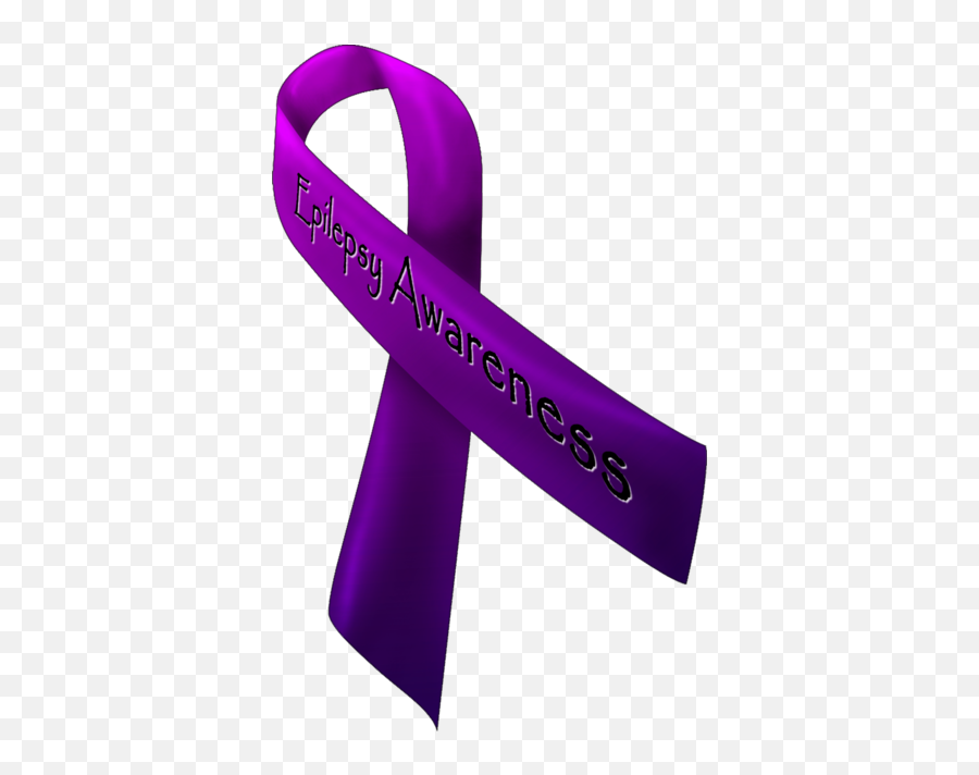 Epilepsy Awareness Happy Purple Day Ribbon - Purple Ribbon For Epilepsy Png,Purple Ribbon Png