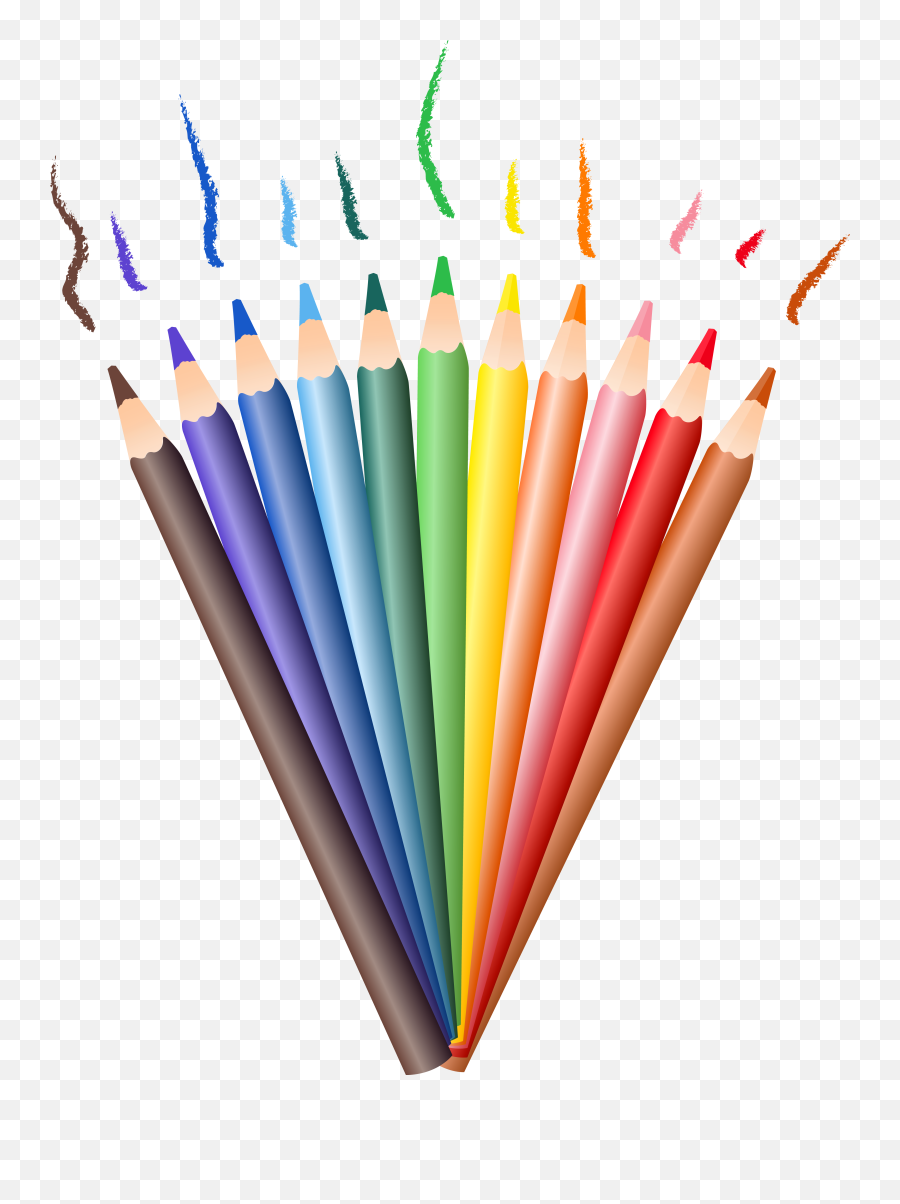 Pen Clipart Transparent Background - Colored Pencils Transparent Background Png,Pen Clipart Png