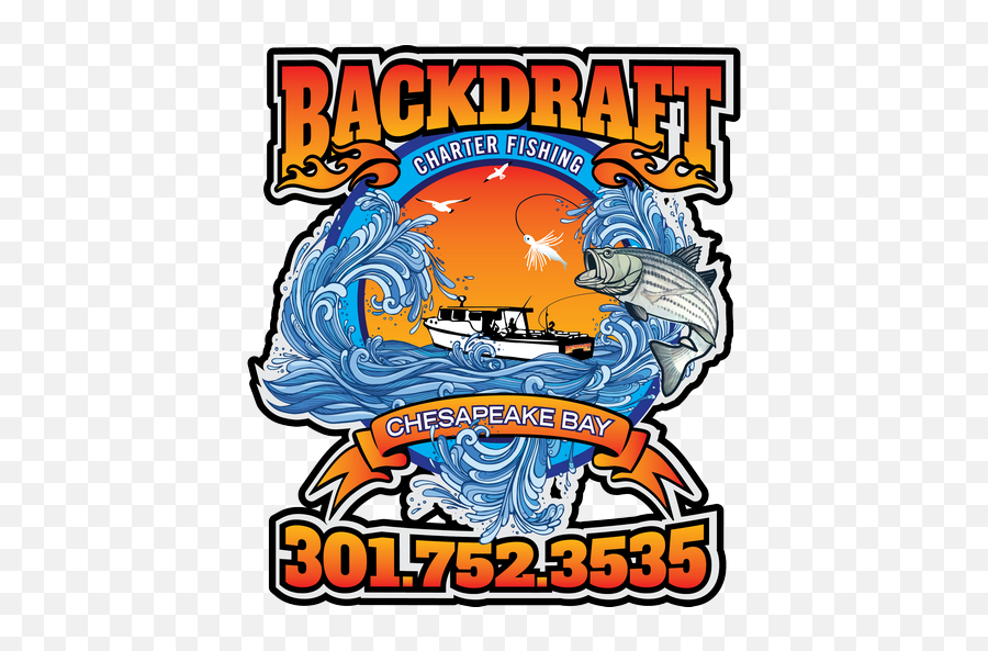 Best Chesapeake Bay Fishing Charters - Backdraft Charters Language Png,What Boats Have A Bay Big Enough For An Icon