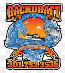 Best Chesapeake Bay Fishing Charters - Backdraft Language png