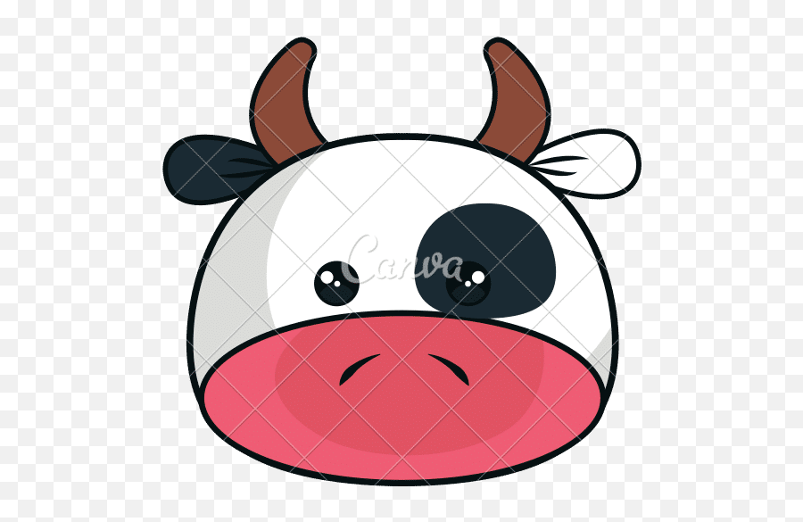 Cute Cow Animal - Canva Png,Cute Cow Icon