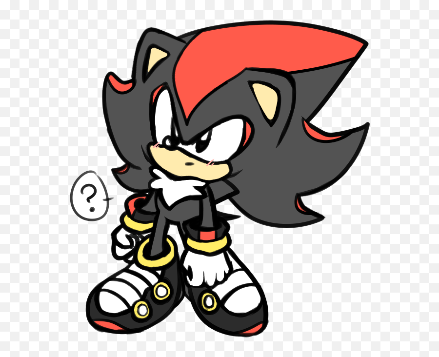 Download Confused Classic Shadow For Your Blog Sonic The - Shadow The Hedgehog Classic Png,Sonic The Hedgehog 2d Icon